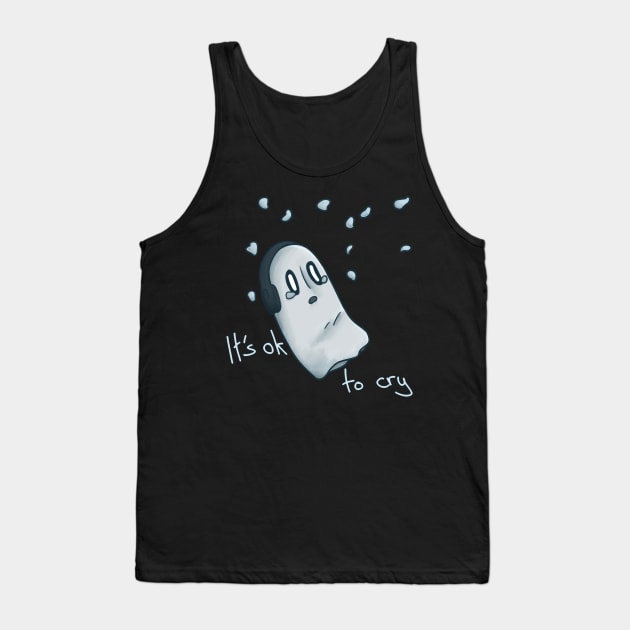 It's ok to cry - Napstablook Tank Top by Sir.Ji